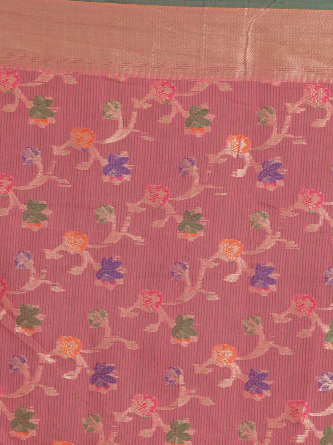 Indethnic Banarasi Pink Woven Design Daily Wear Saree - Saree Detail View