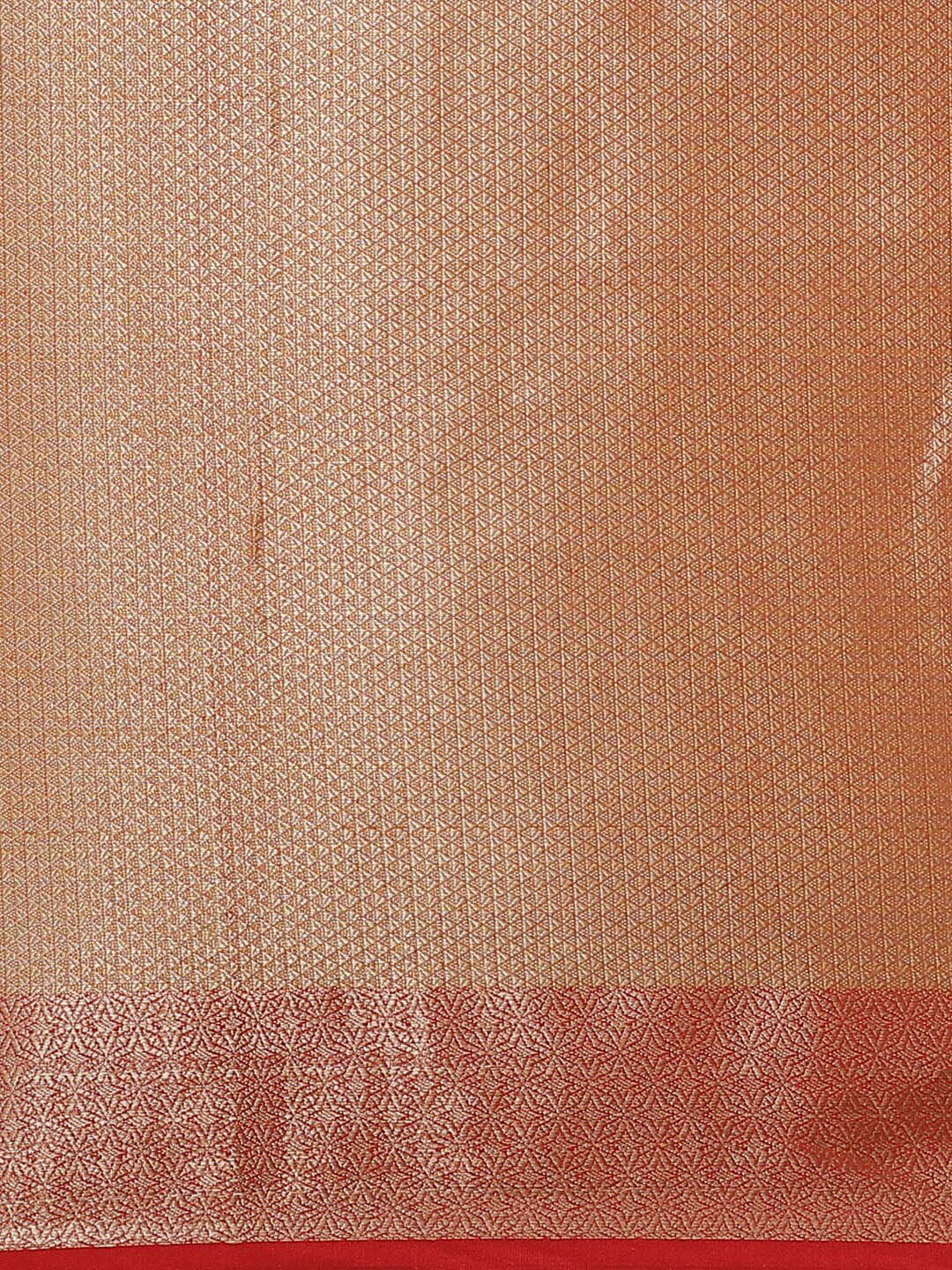 Indethnic Banarasi Fuchsia Woven Design Daily Wear Saree - Saree Detail View
