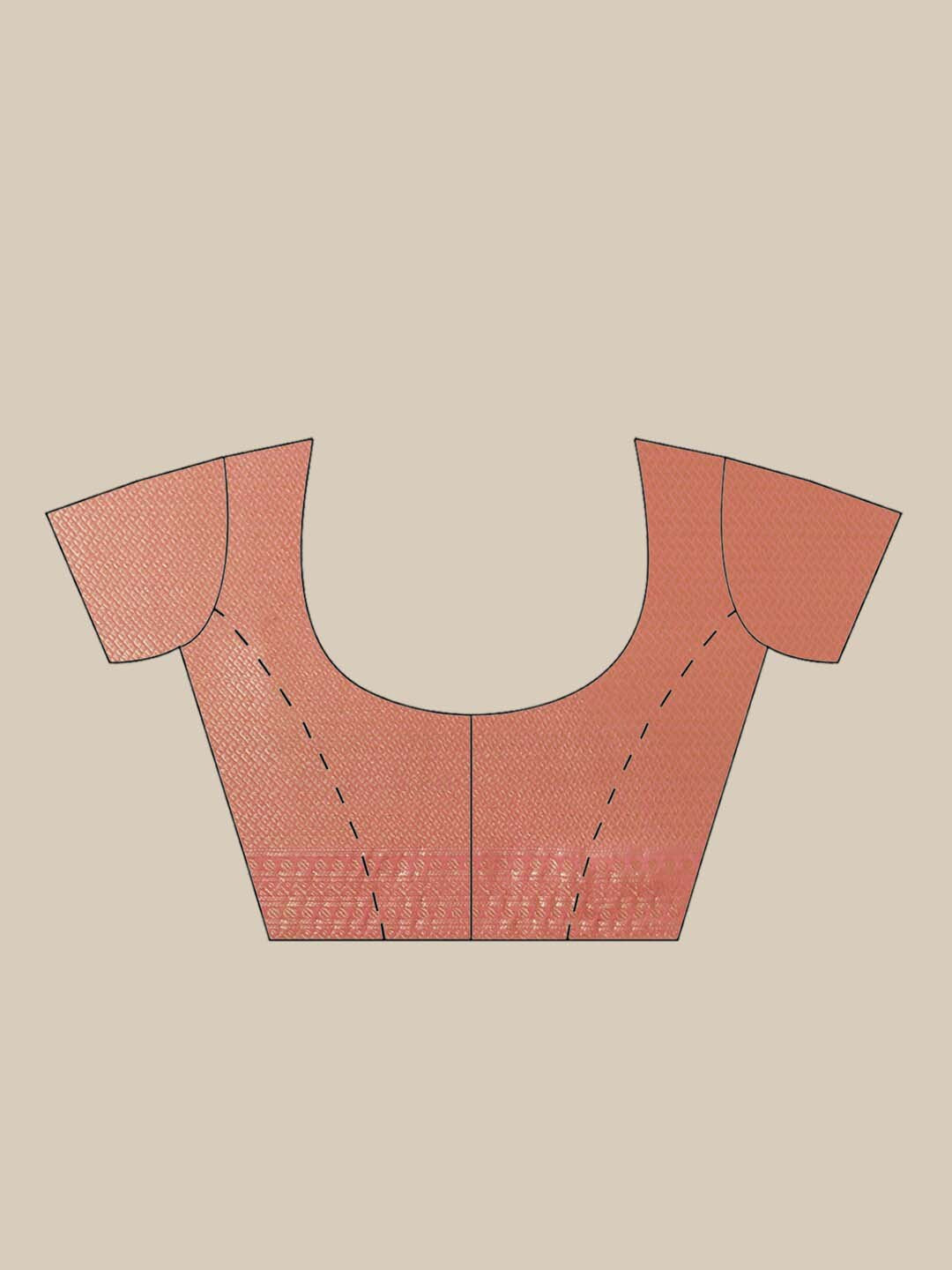 Indethnic Banarasi Fuchsia Woven Design Daily Wear Saree - Blouse Piece View