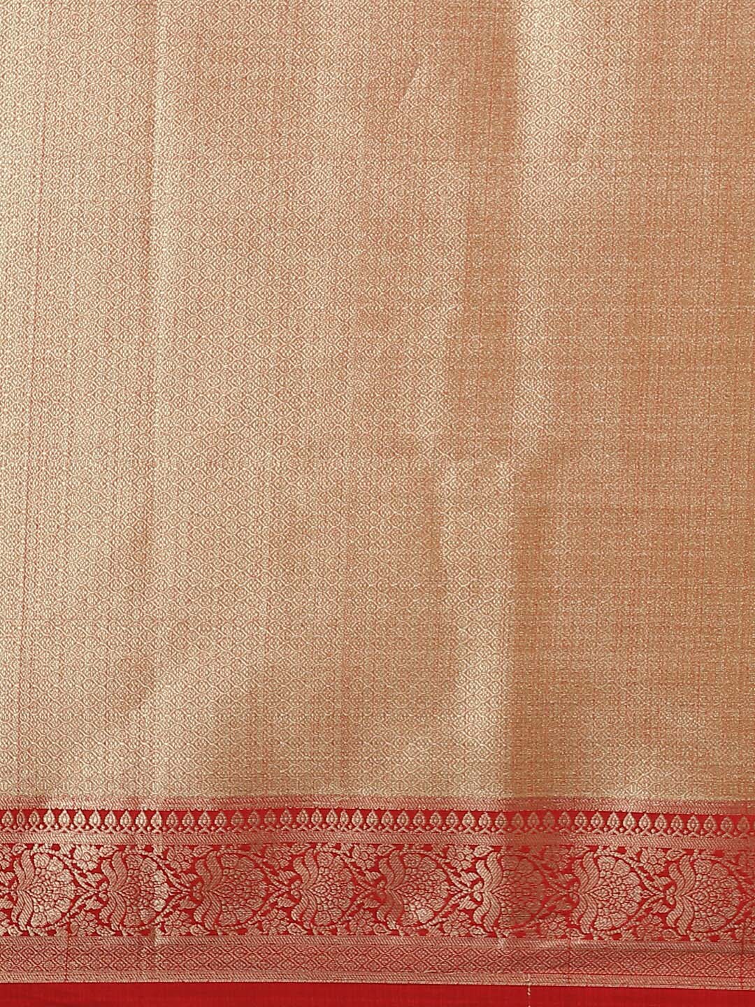 Indethnic Banarasi Fuchsia Woven Design Festive Wear Saree - Saree Detail View