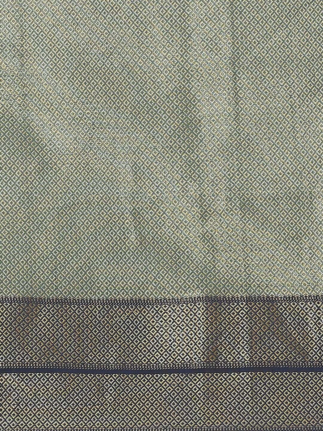 Indethnic Banarasi Biscuit Woven Design Traditional Wear Saree - Saree Detail View