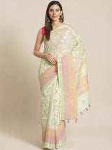 PISTA BARFI (BANARASI LIVA SAREE)