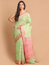 BASIL POWER (BANARASI COTTON BLEND SAREE)