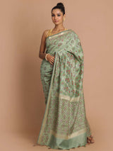 JADE LOVE (BANARASI COTTON BLEND SAREE)