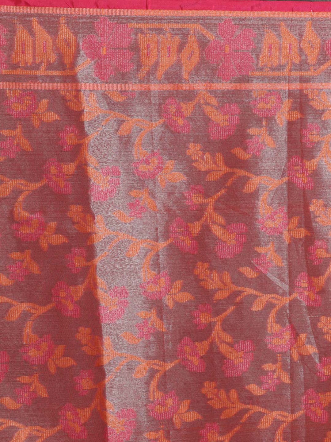 Indethnic Banarasi Pink Woven Design Festive Wear Saree - Saree Detail View