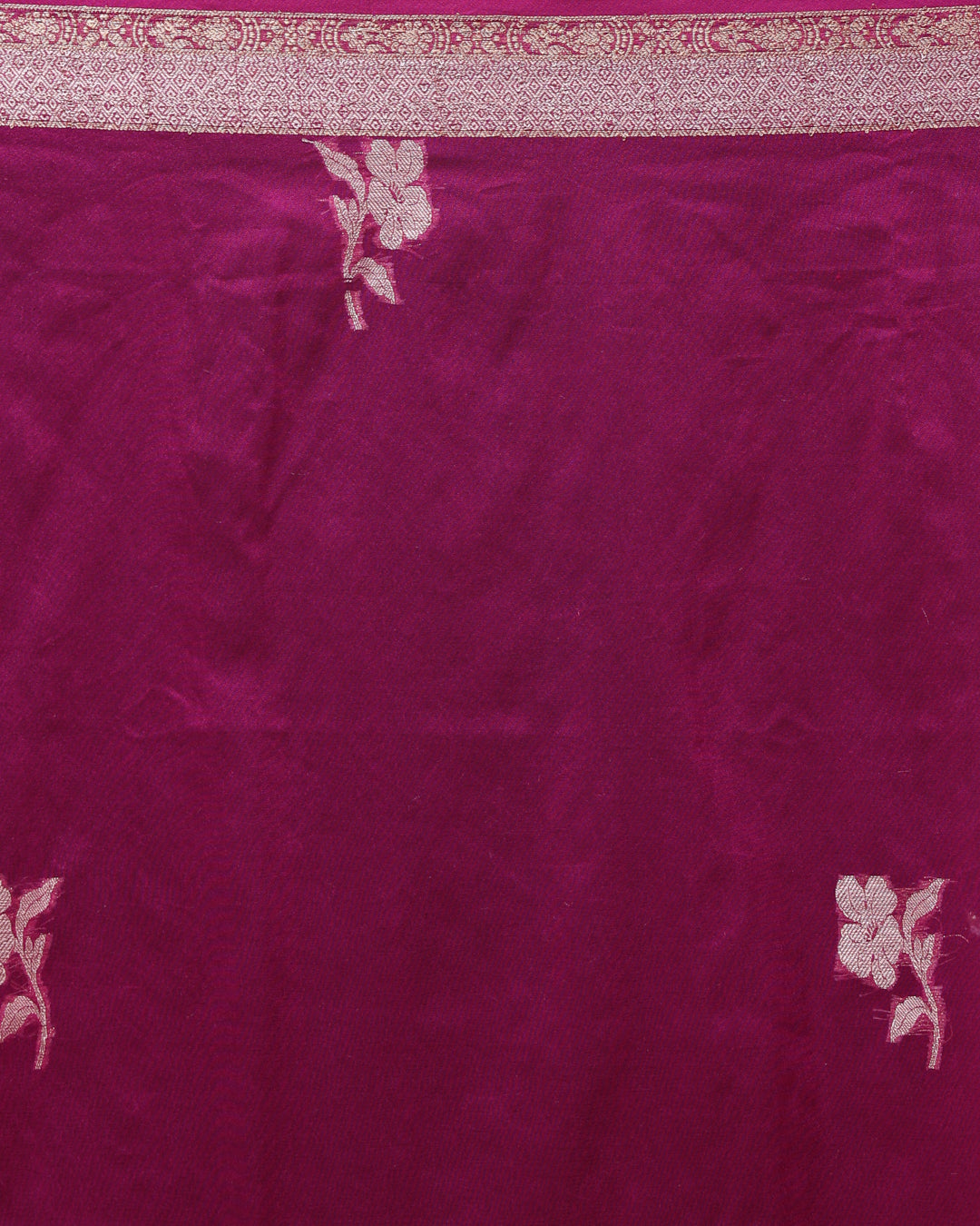 Banarasi Purple Ethnic Motifs Woven Design Festive Wear Saree