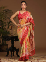 SPECTRUM INFUSION (BANARASI COTTON BLEND SAREE)