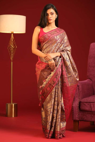 TAMRA VARANASI (BANARASI COTTON BLEND SAREE)