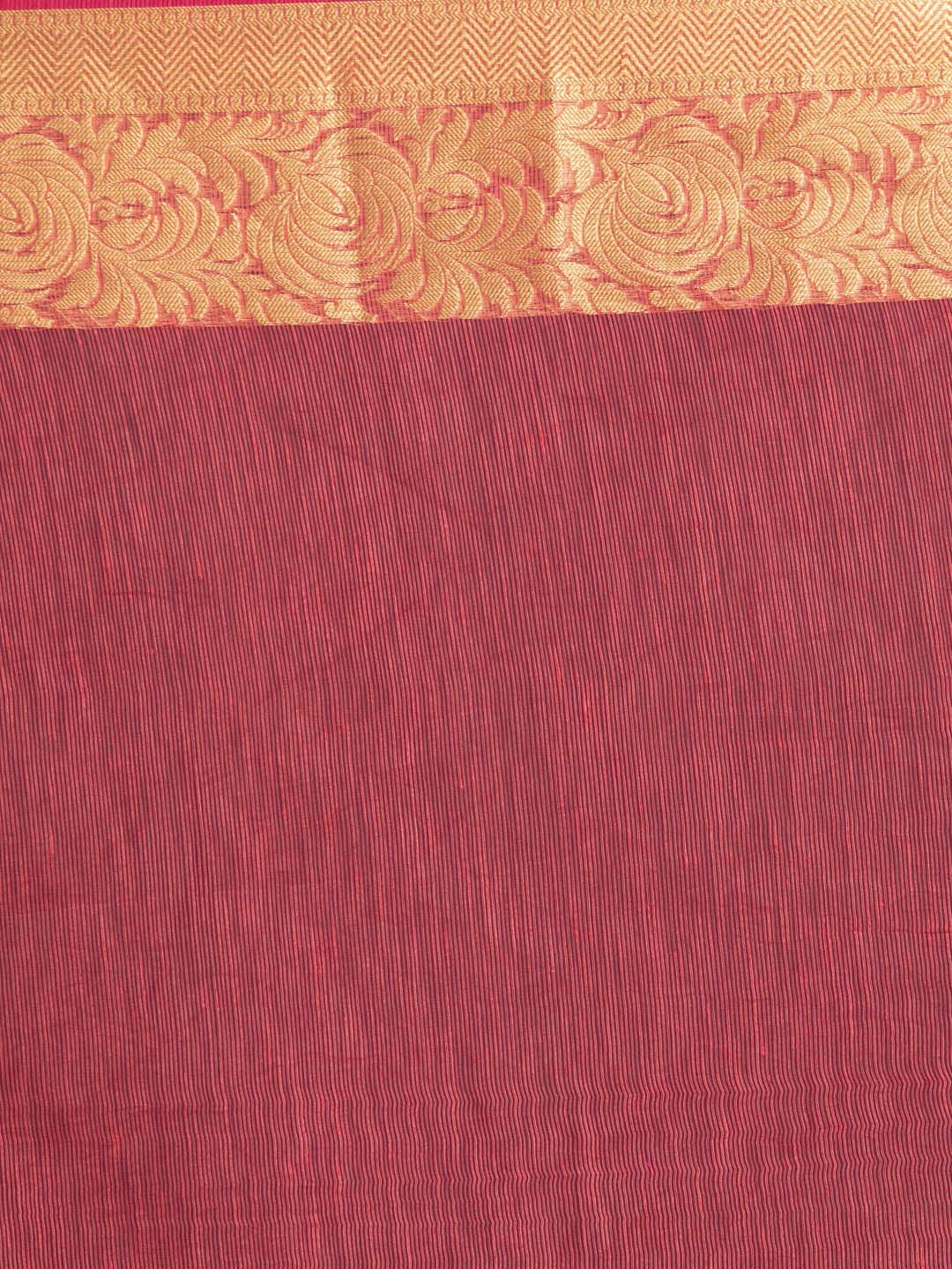 Indethnic Banarasi RED Woven Design Work Wear Saree - Saree Detail View