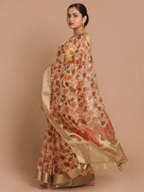 ROSE ORCHID (BANARASI ORGANZA SAREE)