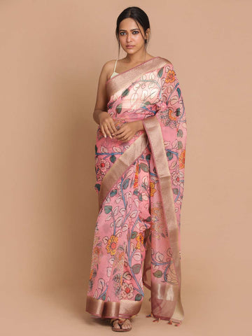 FLORAL MIRAGE (BANARASI ORGANZA SAREE)