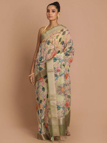 FLORAL ESSENCE (BANARASI ORGANZA SAREE)