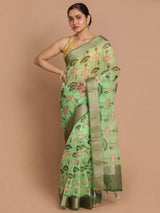SERENITY LOTUS (BANARASI ORGANZA SAREE)