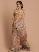 PEARLY EVERLASTING (BANARASI ORGANZA SAREE)