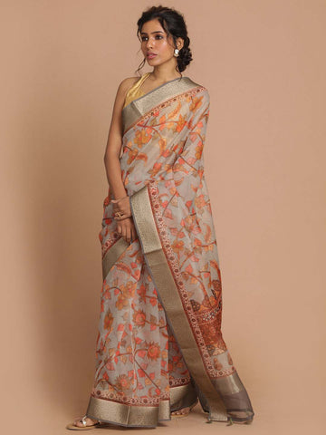 PEARLY EVERLASTING (BANARASI ORGANZA SAREE)
