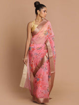 ROSE OF SHARON (BANARASI ORGANZA SAREE)