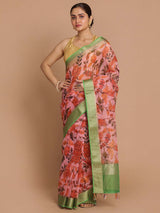 WHISPERING FLOWERS (BANARASI ORGANZA SAREE)