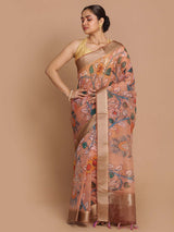 WHISPERING PETALS (BANARASI ORGANZA SAREE)