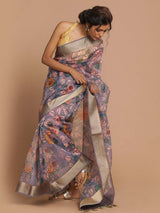 SERENITY BLOOM (BANARASI ORGANZA SAREE)