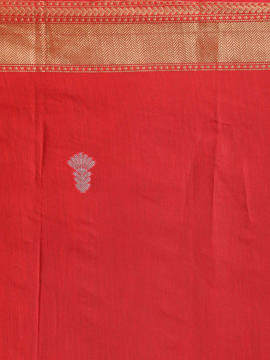 Indethnic Banarasi Red Woven Design Daily Wear Saree - Saree Detail View