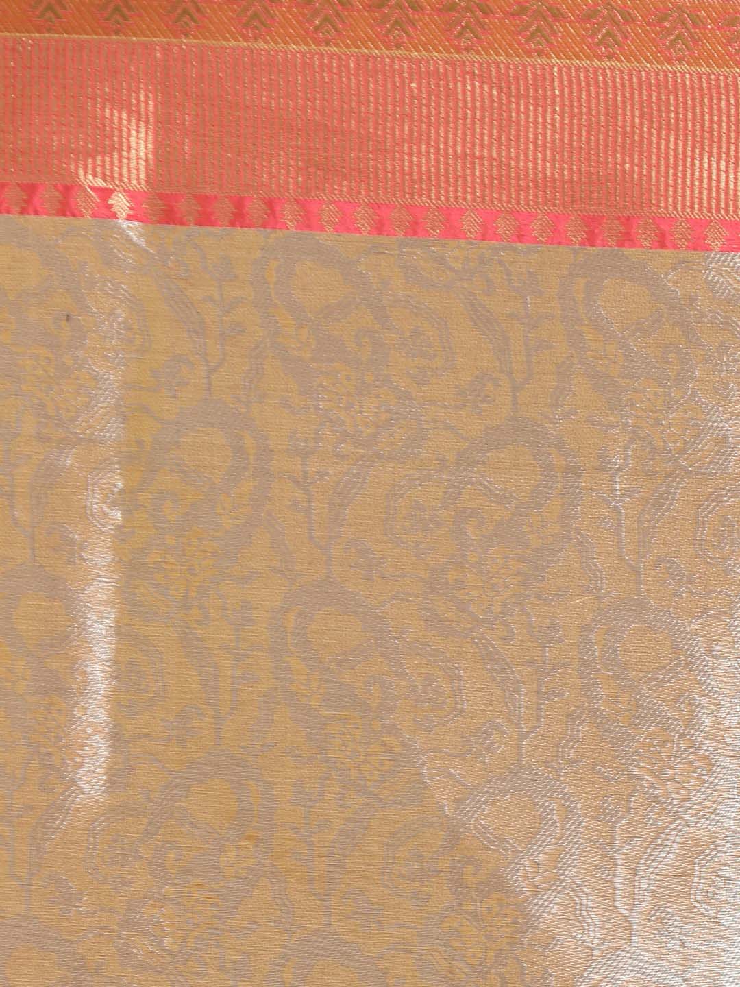 Indethnic Banarasi Beige Woven Design Party Wear Saree - Saree Detail View