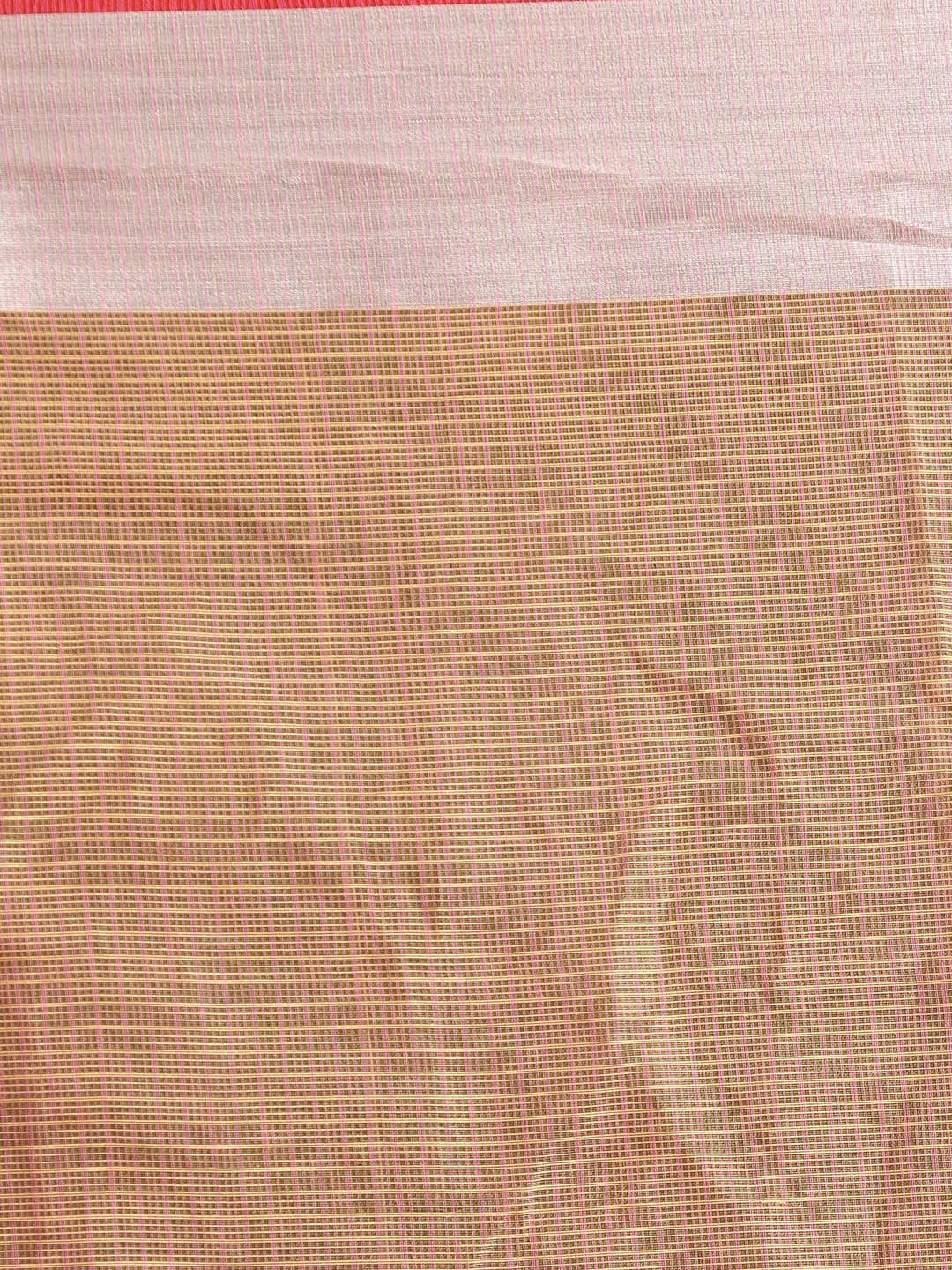 Indethnic Kota Coral Solid Work Wear Saree - Saree Detail View