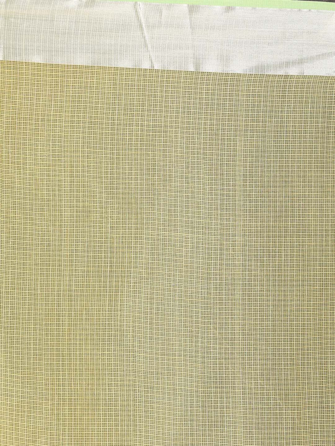 Indethnic Kota Yellow Solid Work Wear Saree - Saree Detail View