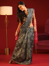 MIDNIGHT MYSTIQUE (CHANDERI SILK COTTON SAREE)