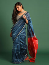 OCEAN BREEZE (CHANDERI SILK COTTON SAREE)