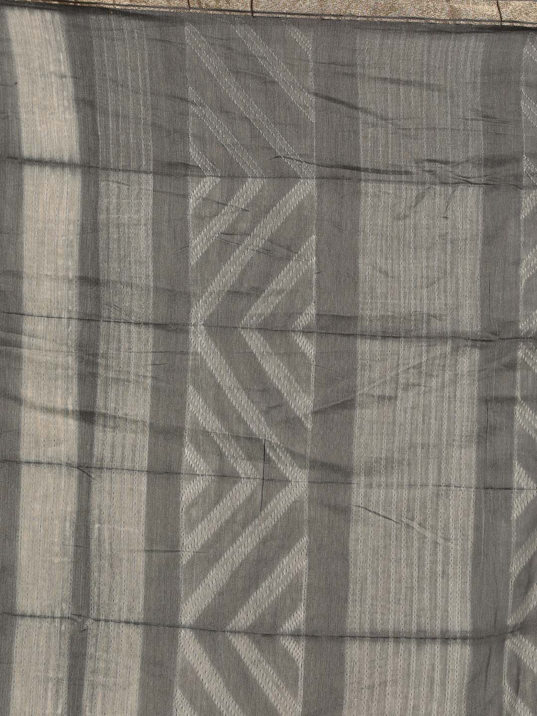 Indethnic Shibori Silk Cotton Saree in Orange - Saree Detail View