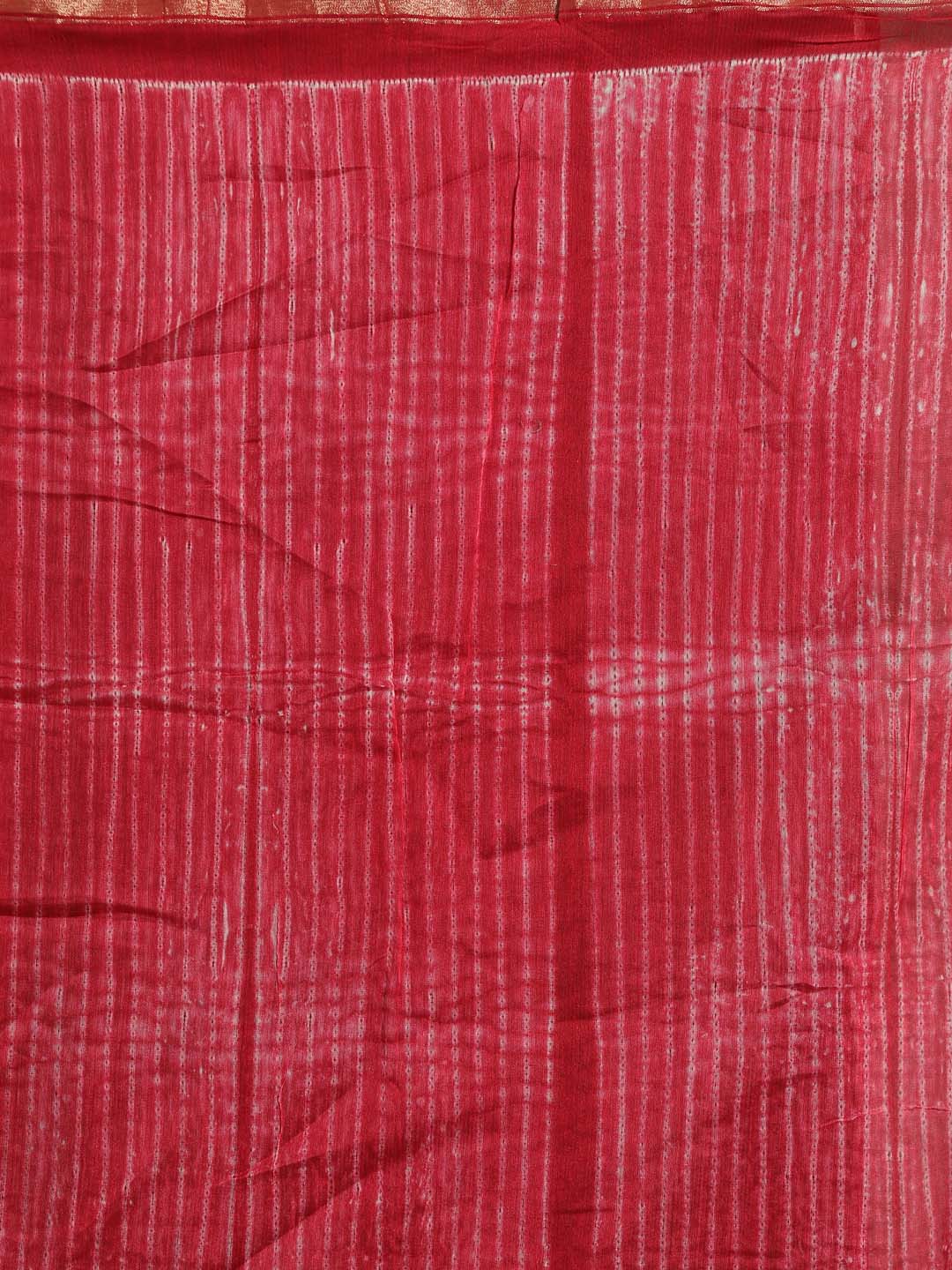 Indethnic Shibori Silk Cotton Saree in Pink - Saree Detail View