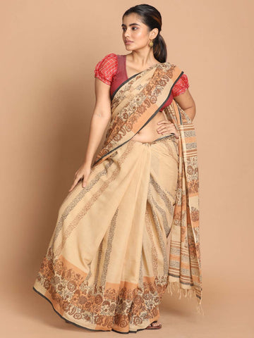 NOIR SERENITY (HANDLOOM 100% PURE COTTON SAREE)