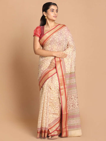 MAROON ESSENCE (GADWAL 100% PURE COTTON SAREE)