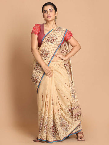 MAROON SPLENDOR (HANDLOOM 100% PURE COTTON SAREE)