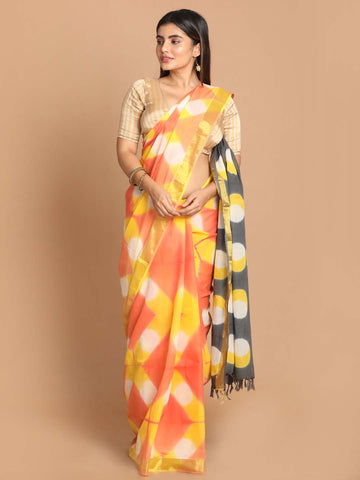 VIVID MOSAIC (HANDLOOM 100% PURE COTTON SAREE)