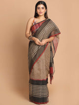 MIDNIGHT NOIR (NET COTTON BLEND SAREE)