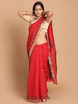 RUBY RADIANCE (GADWAL COTTON BLEND SAREE)