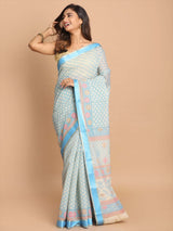 CHEERFUL BLUE (GADWAL COTTON BLEND SAREE)