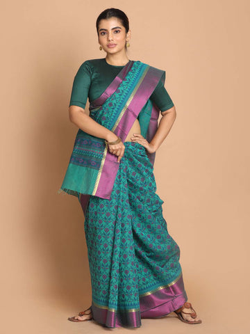JADE WHISPER (GADWAL COTTON BLEND SAREE)