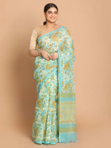 MEADOW WHISPER (NET COTTON BLEND SAREE)