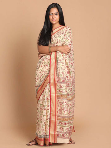 MAROON MYSTIQUE (GADWAL COTTON BLEND SAREE)