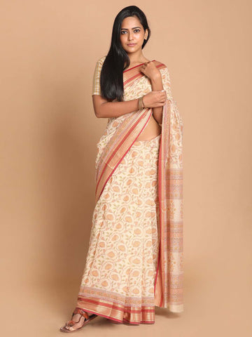 CRIMSON WHISPER (GADWAL COTTON BLEND SAREE)