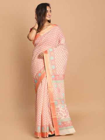 COZY CORAL (GADWAL COTTON BLEND SAREE)