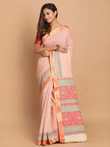 TROPICAL BLOOM (GADWAL COTTON BLEND SAREE)