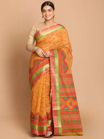 TERRACOTTA CHARM (GADWAL COTTON BLEND SAREE)