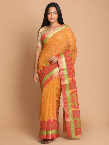 AMBER GLOW (GADWAL COTTON BLEND SAREE)