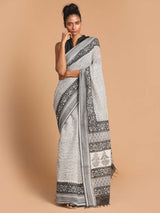 MIDNIGHT CHARM (HANDLOOM 100% PURE COTTON SAREE)