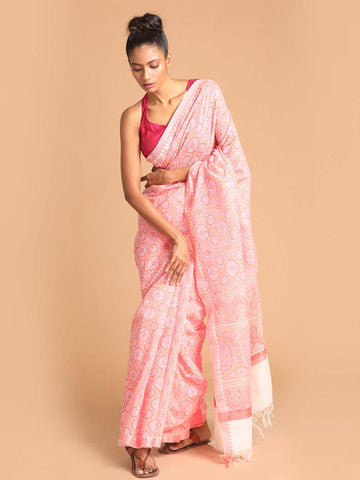 TIMELESS ELEGANCE (CHANDERI COTTON BLEND SAREE)
