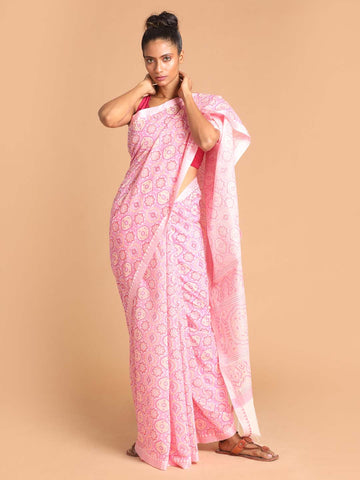 LAVENDER DREAM (CHANDERI COTTON BLEND SAREE)