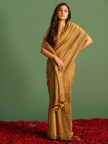 SANDY REVERIE (BENGAL HANDLOOM COTTON BLEND SAREE)